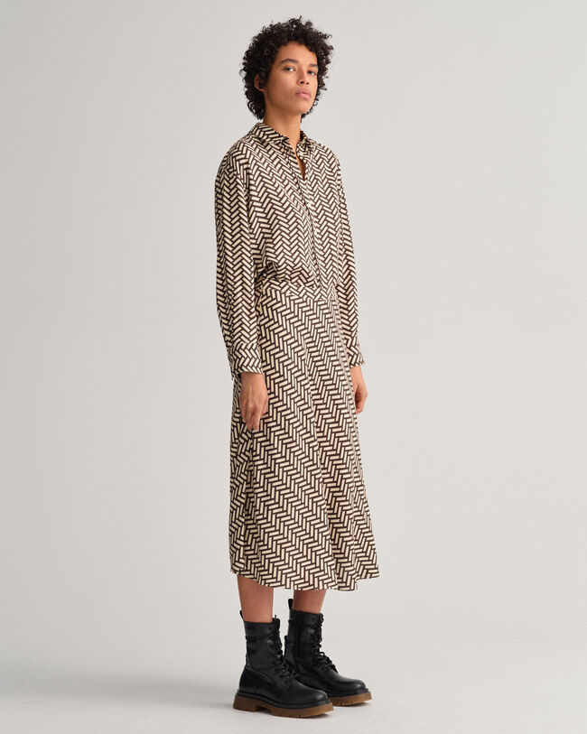 Camisa Geometric relaxed fit