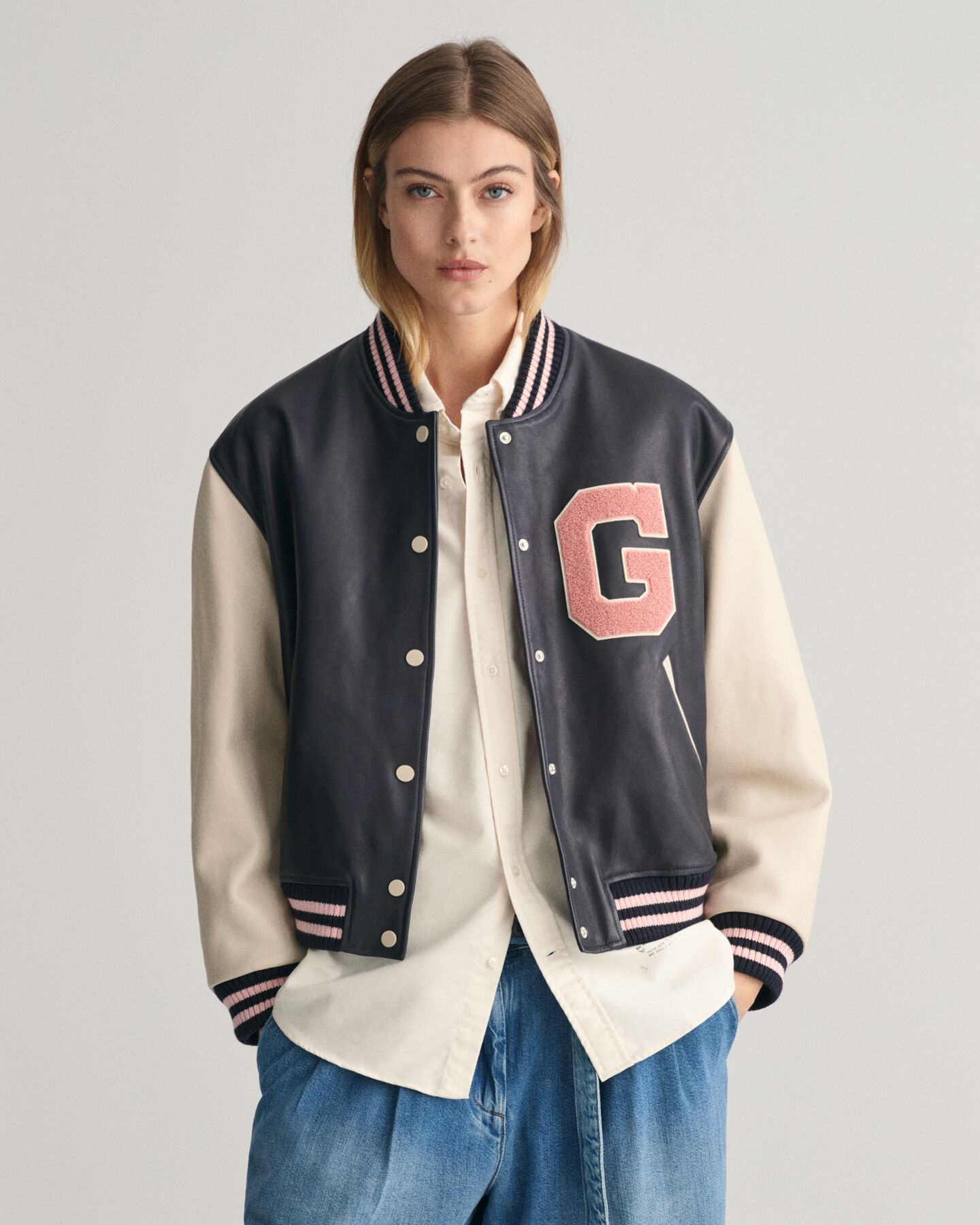 GANT Varsity Jacket em pele