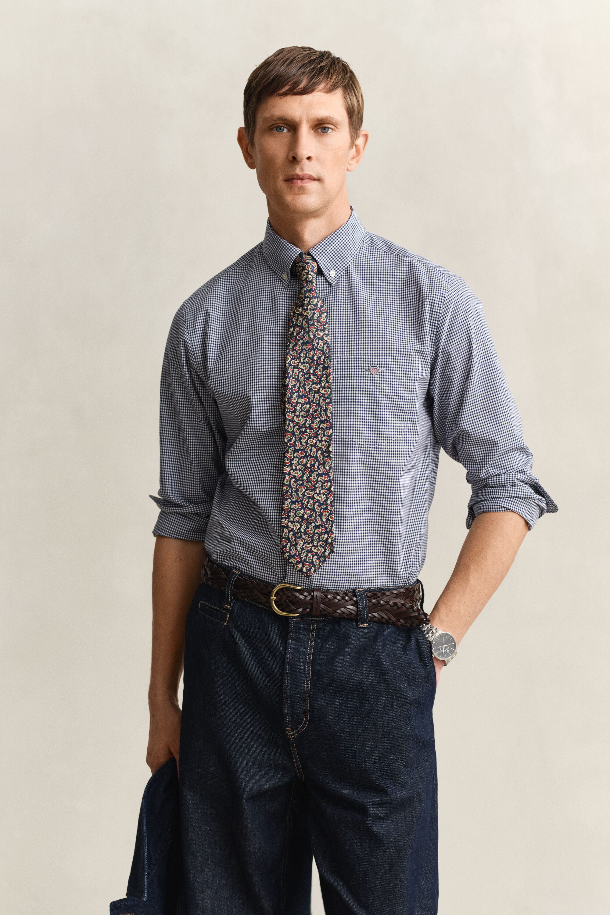 Camisa em popelina Gingham Classic