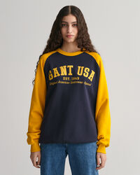 Sweatshirt com decote redondo GANT USA