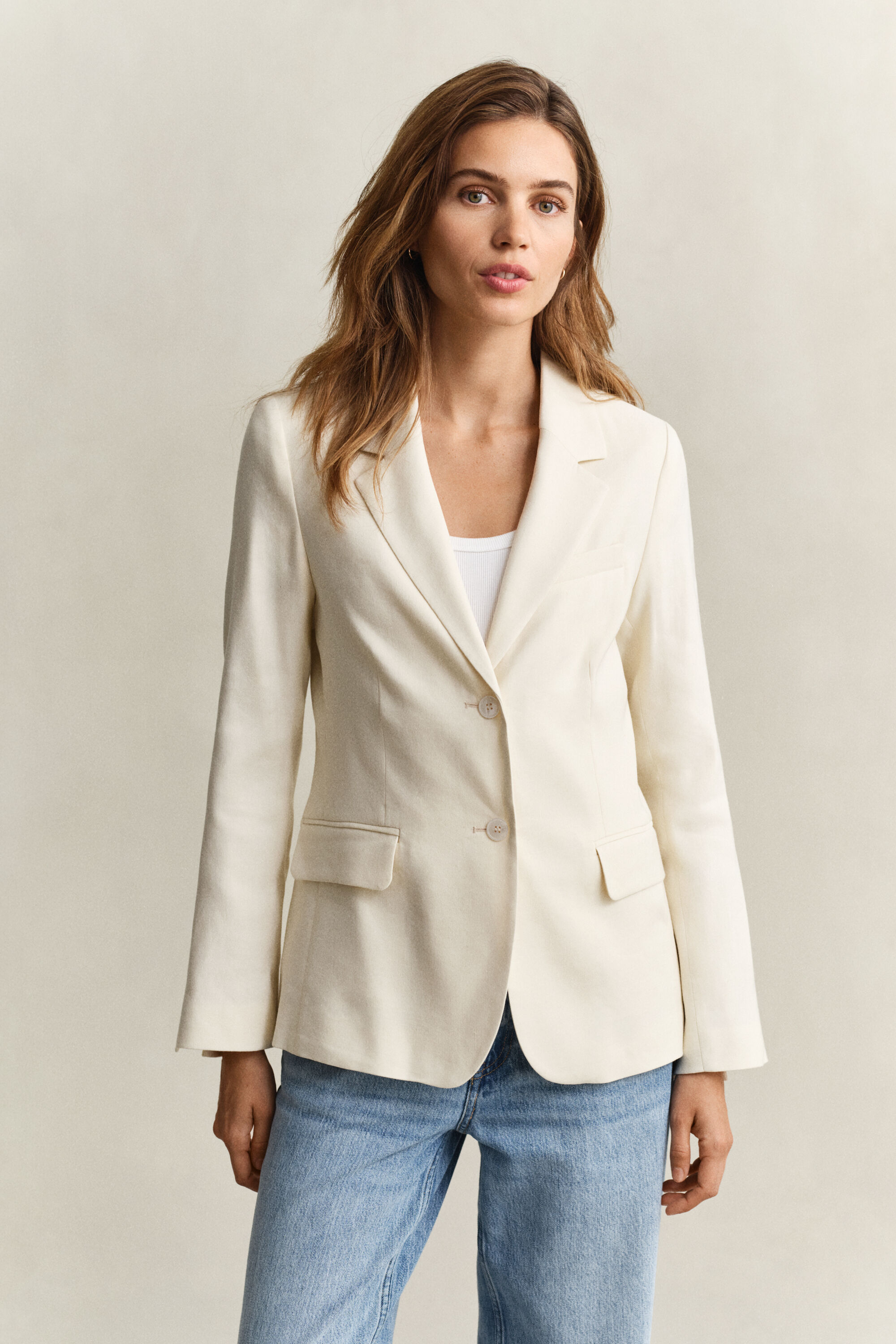 Blazer em linho com elastano