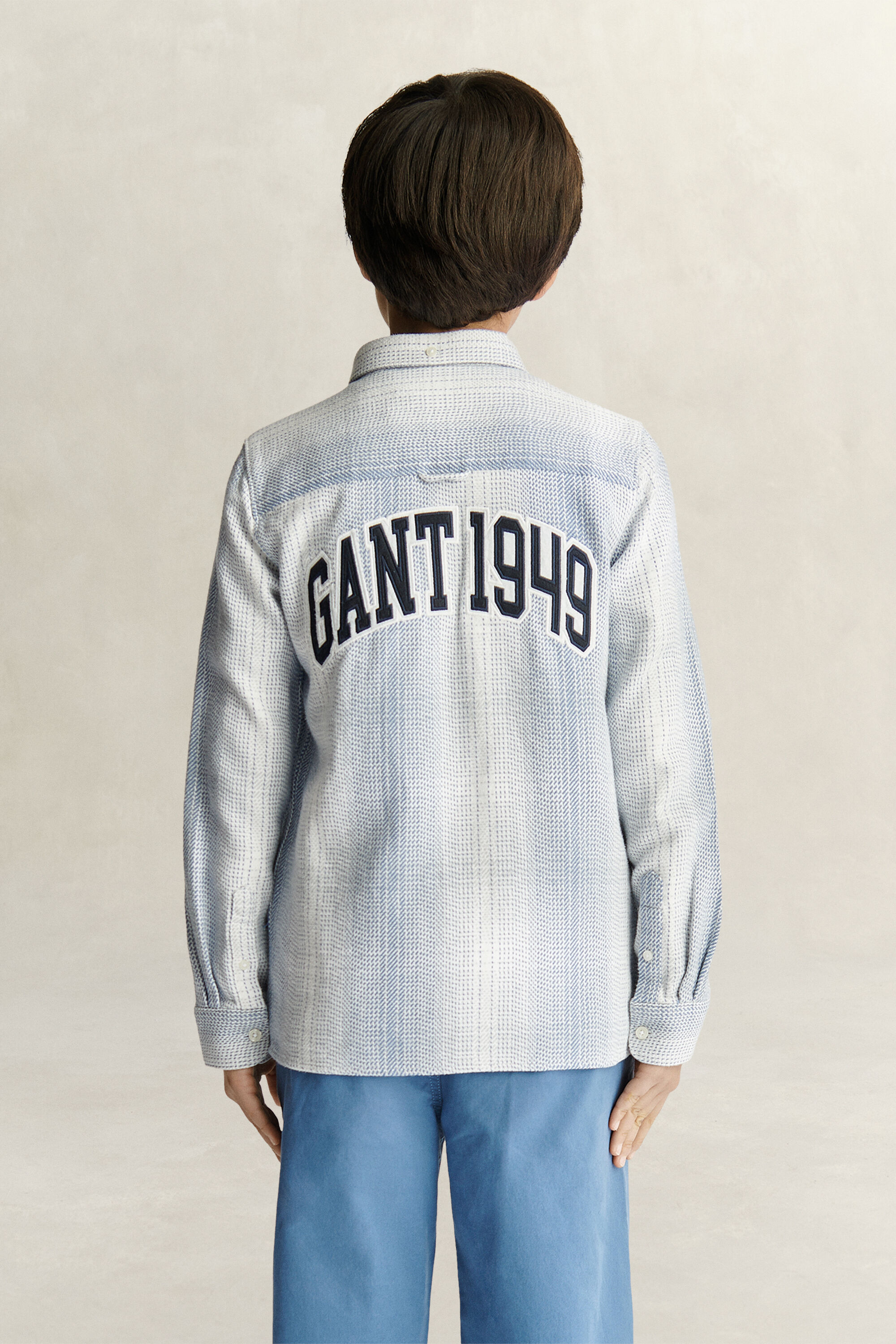 Sobrecamisa com padrão de xadrez Teen Boys