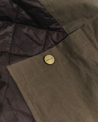 Casaco rústico em algodão com acabamento encerado