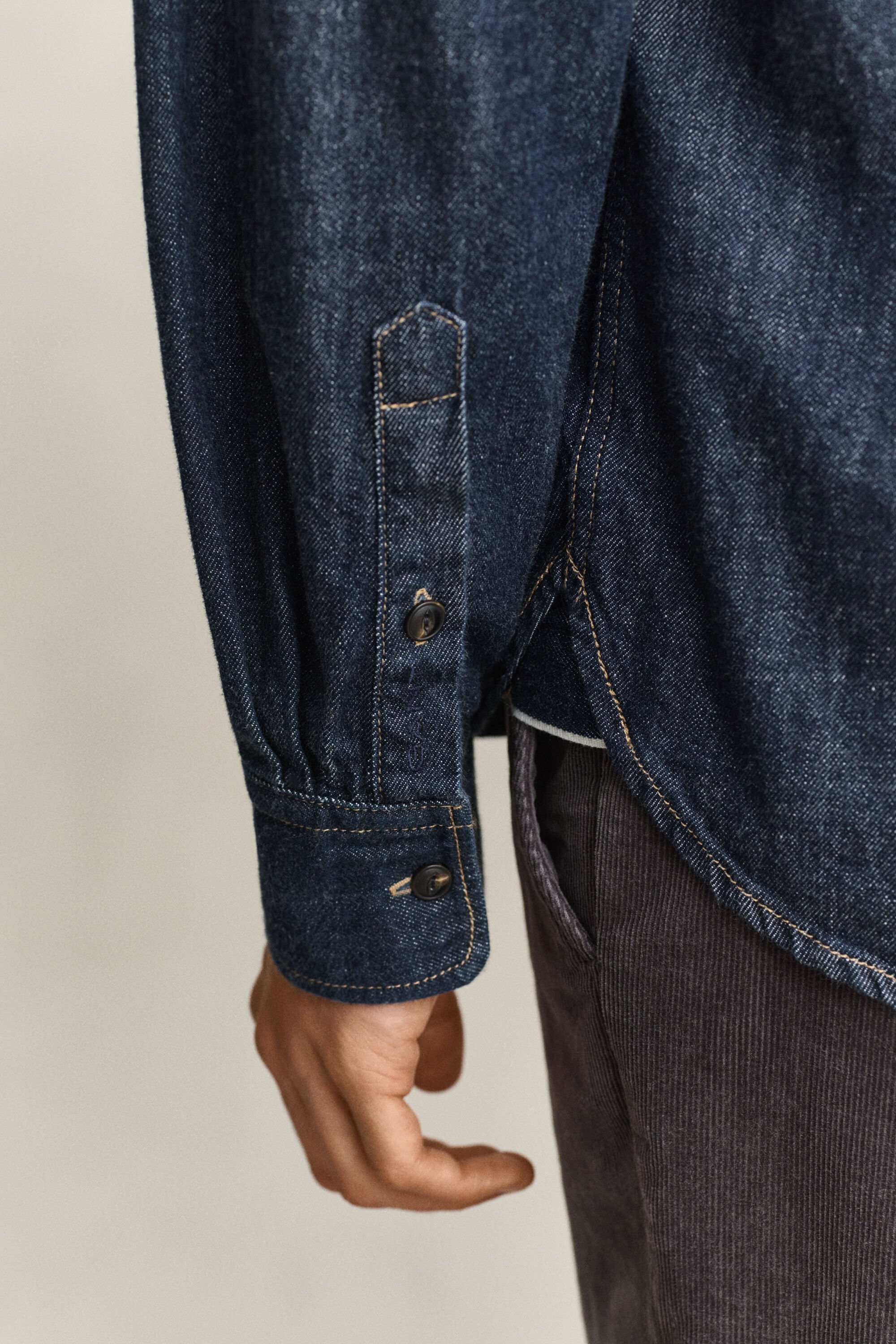 Camisa de ganga Selvedge