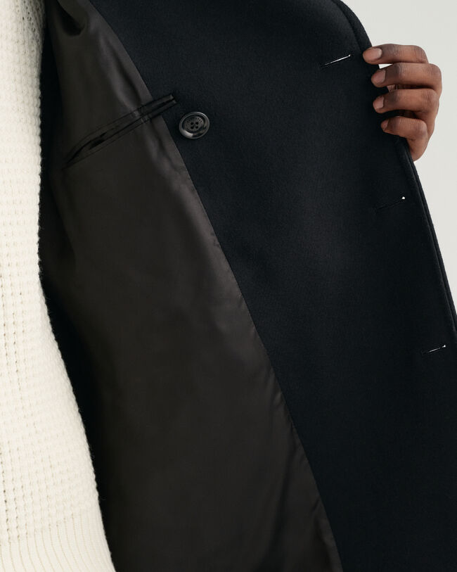 Casaco de marinheiro em lã oversized