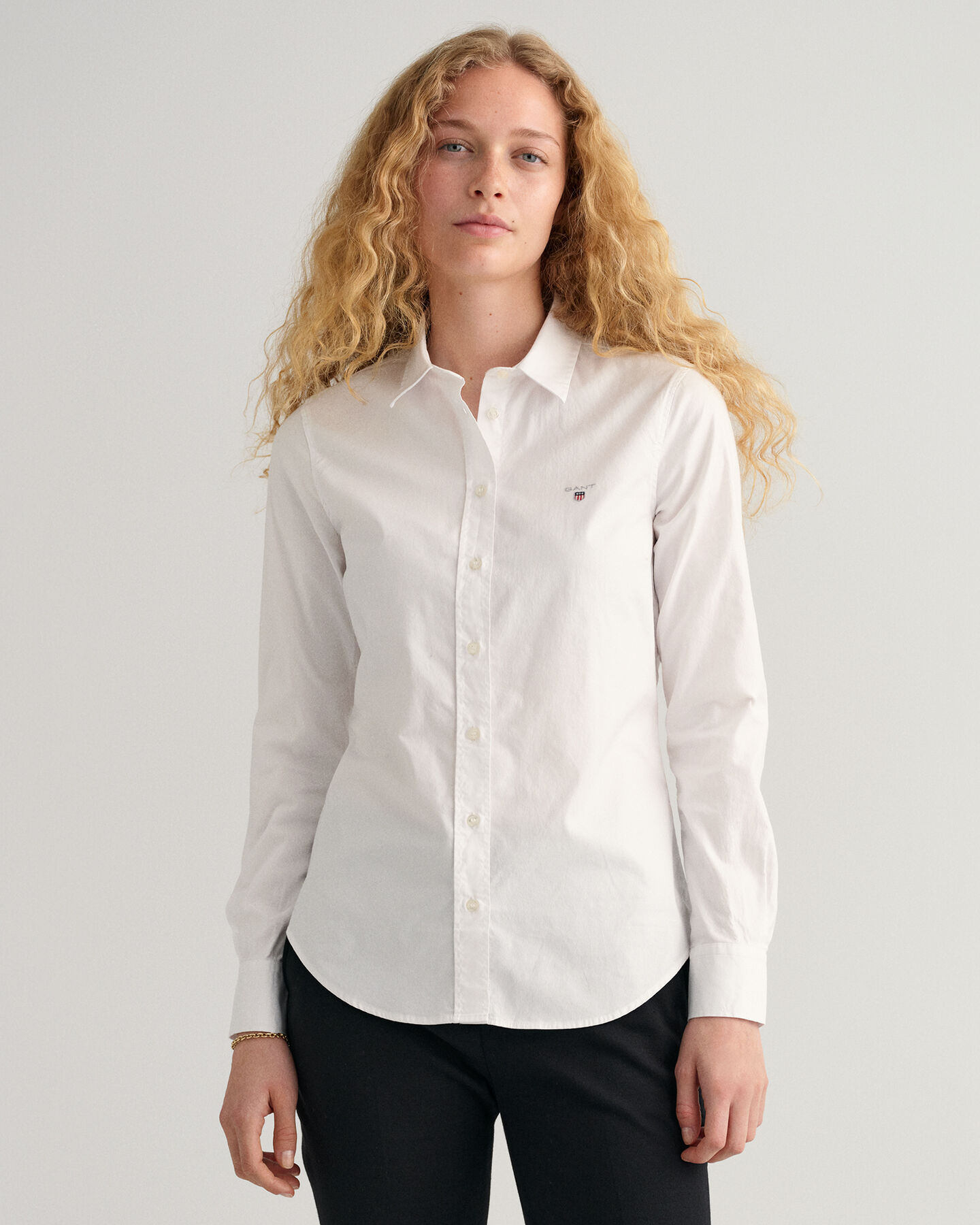 Camisa Oxford com elastano
