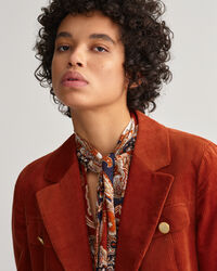 Blazer em bombazina slim