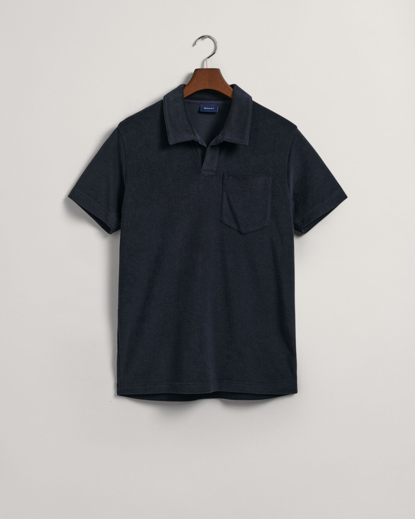 Polo em algodão piqué Terry Cloth