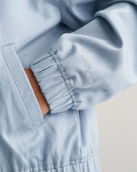 Casaco bomber em mistura de linho