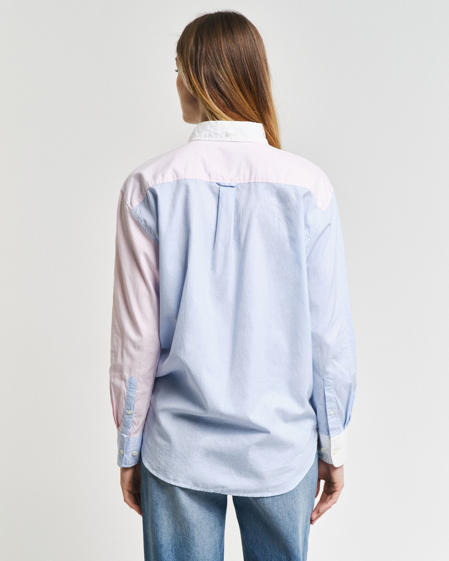 Camisa com patchwork relaxed fit