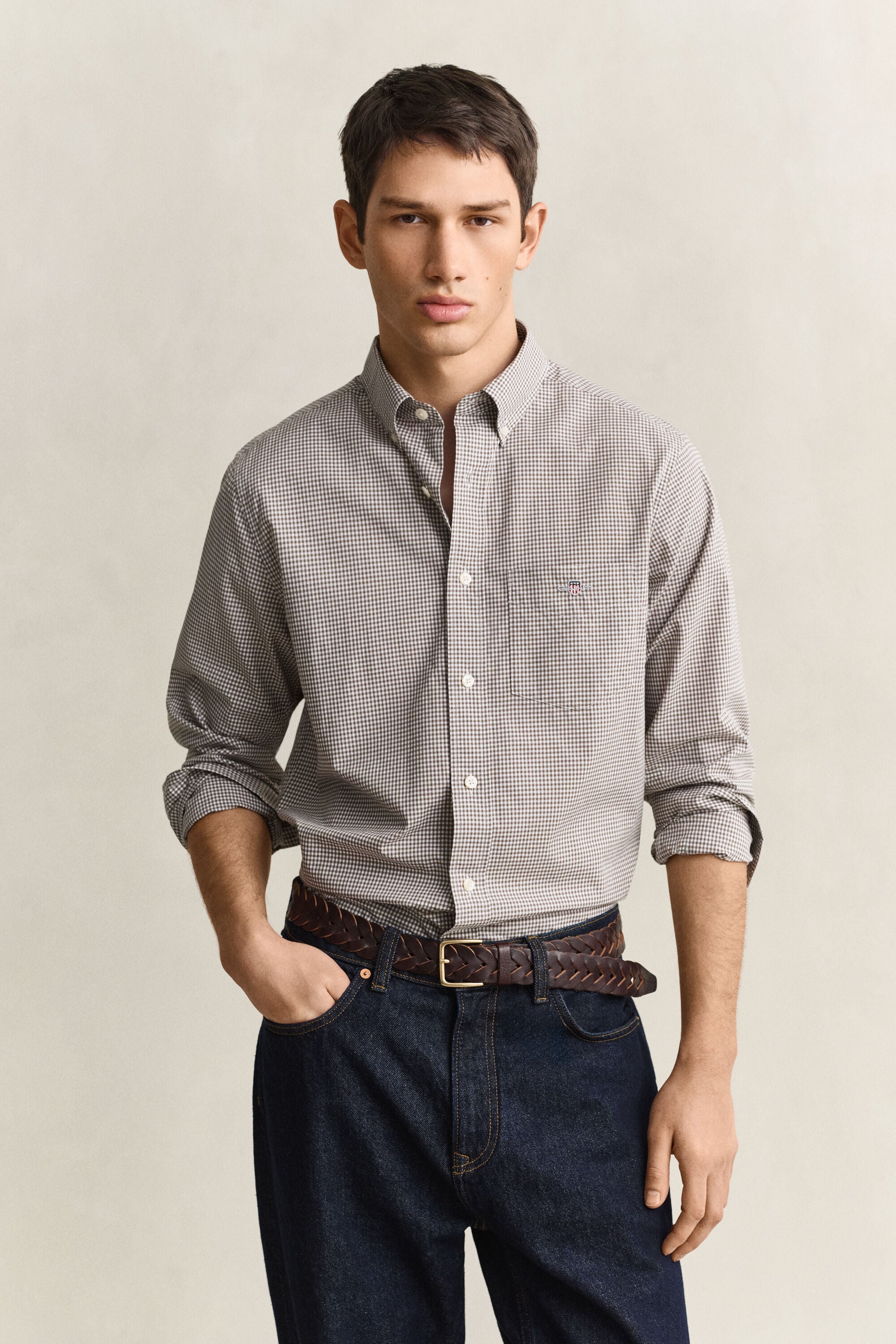 Camisa em popelina Gingham Classic