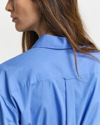 Vestido-camisa em popelina