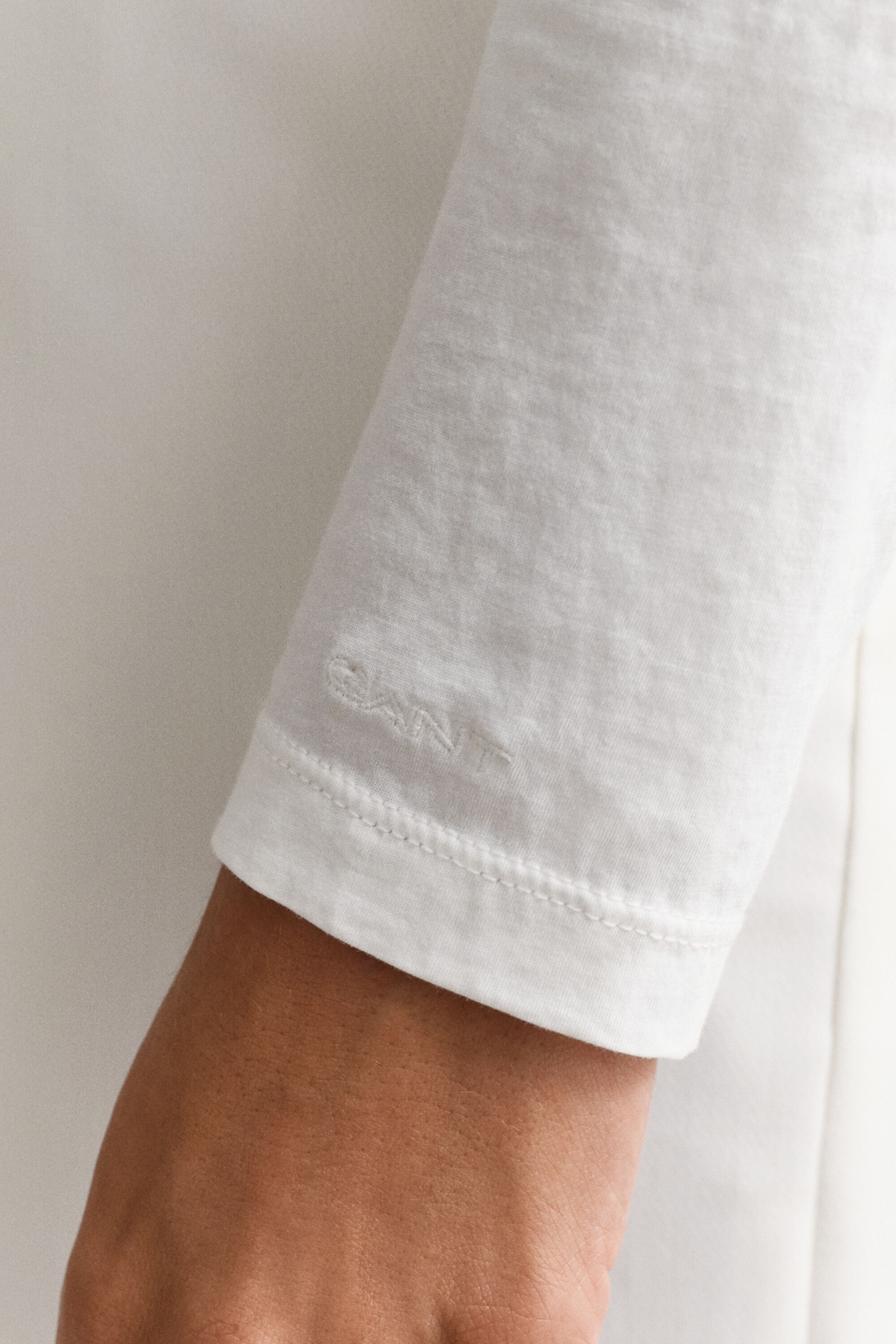 Camisola de manga comprida em algodão