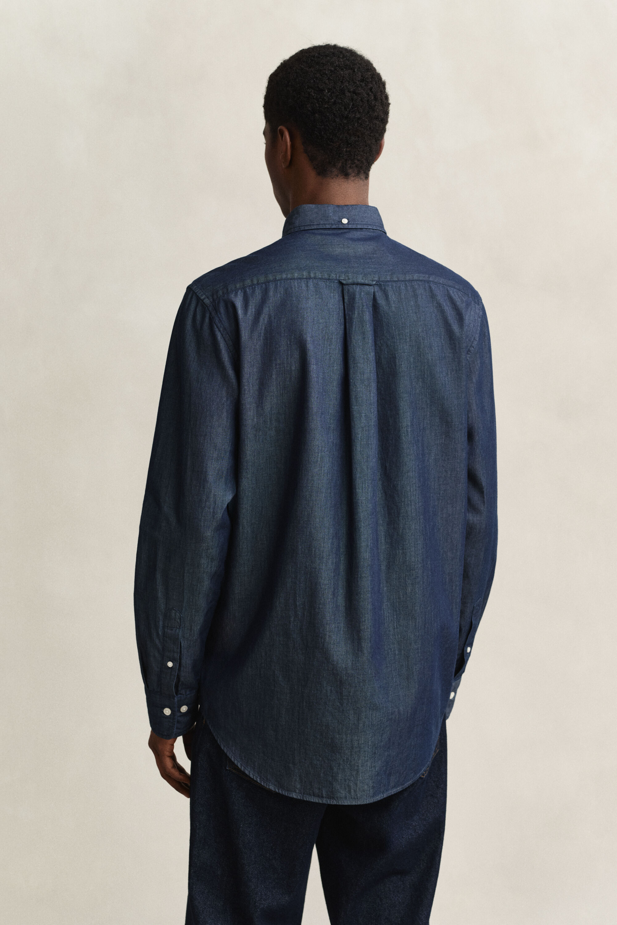 Camisa índigo regular fit
