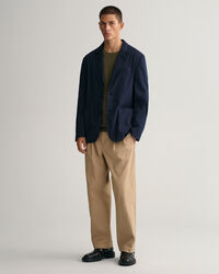 Pulover com decote redondo em algod&atilde;o Textured