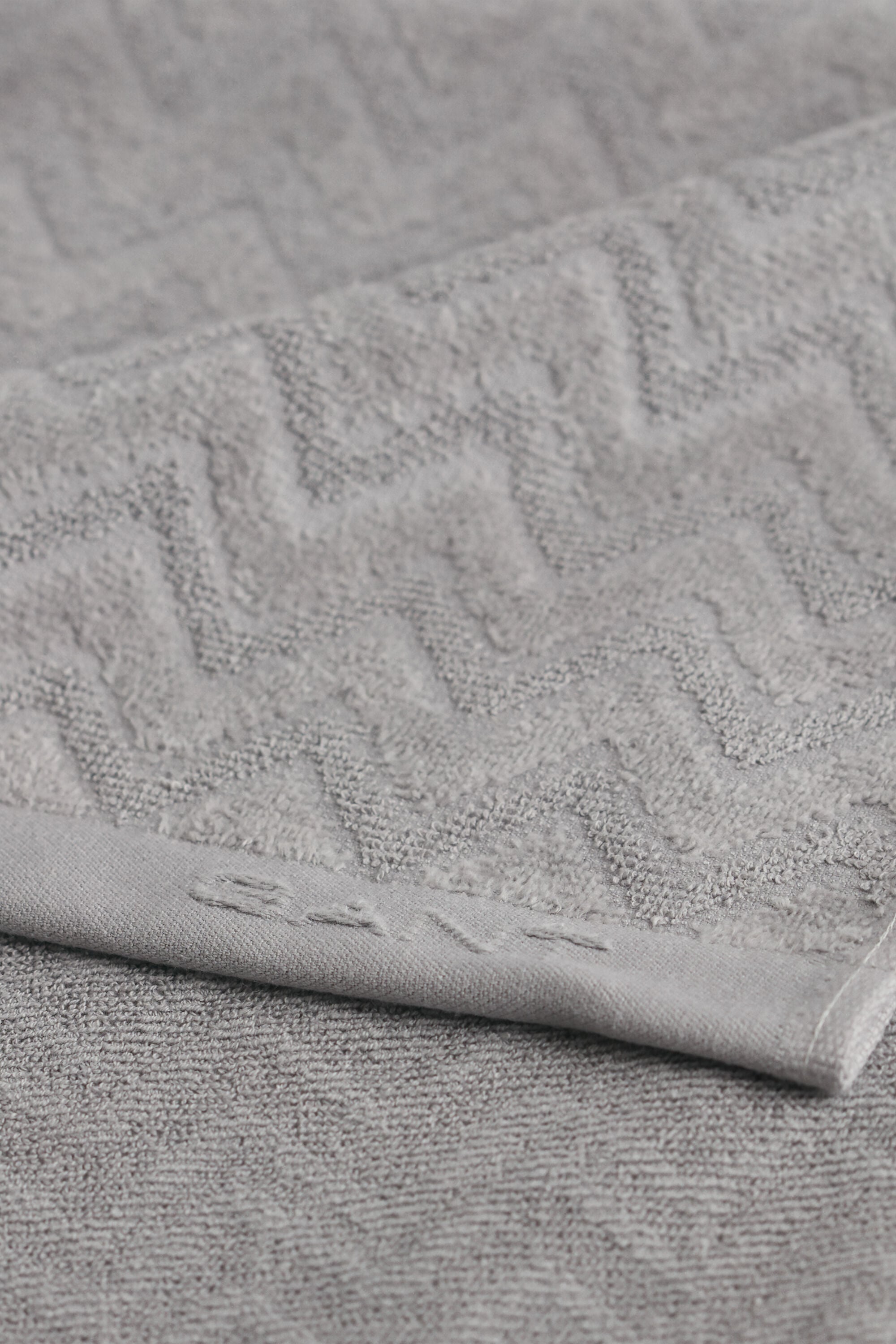 Toalha com padrão espinha de peixe Jacquard 30 x 50