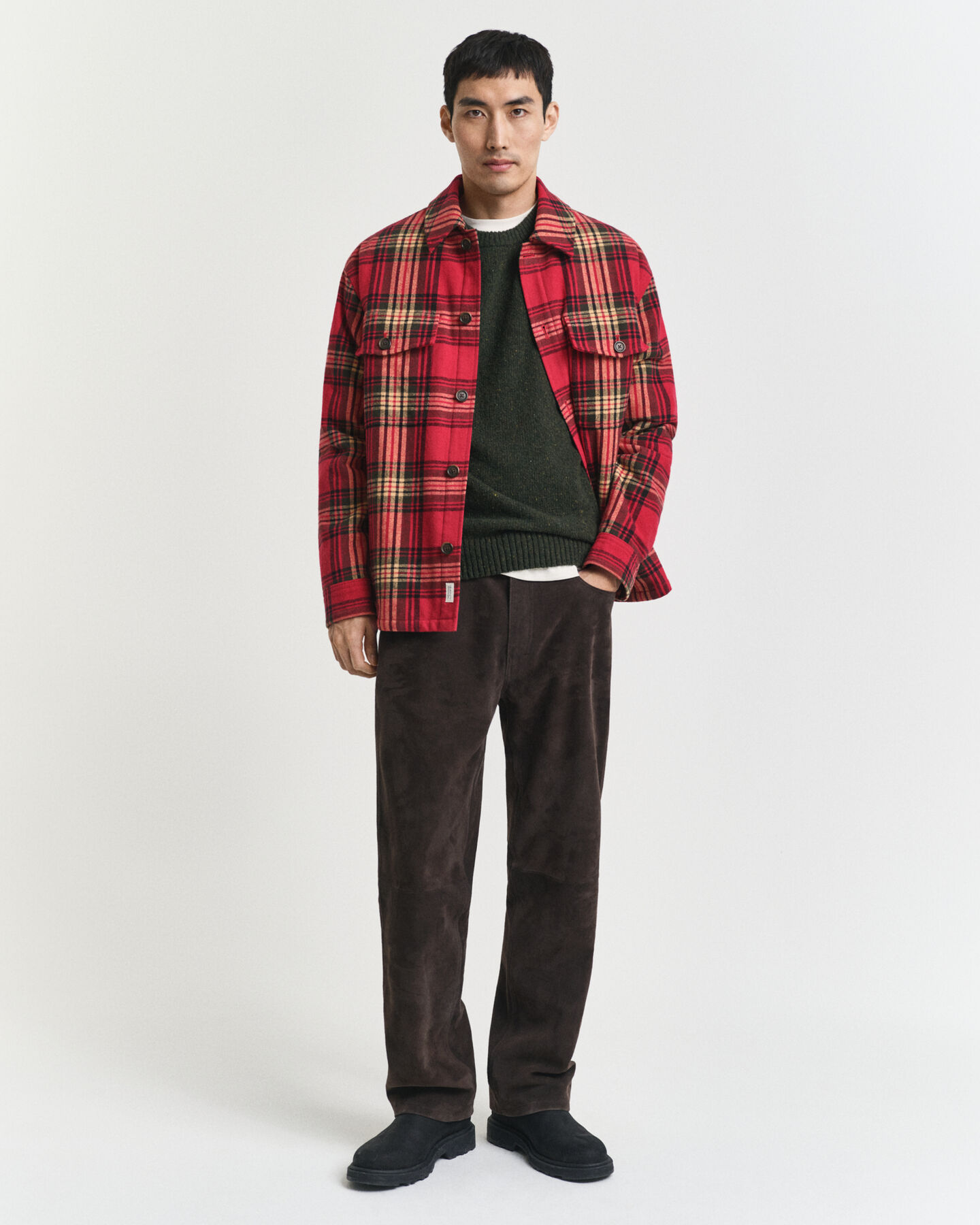 Camisola de malha Nepps com decote redondo em mistura de lã