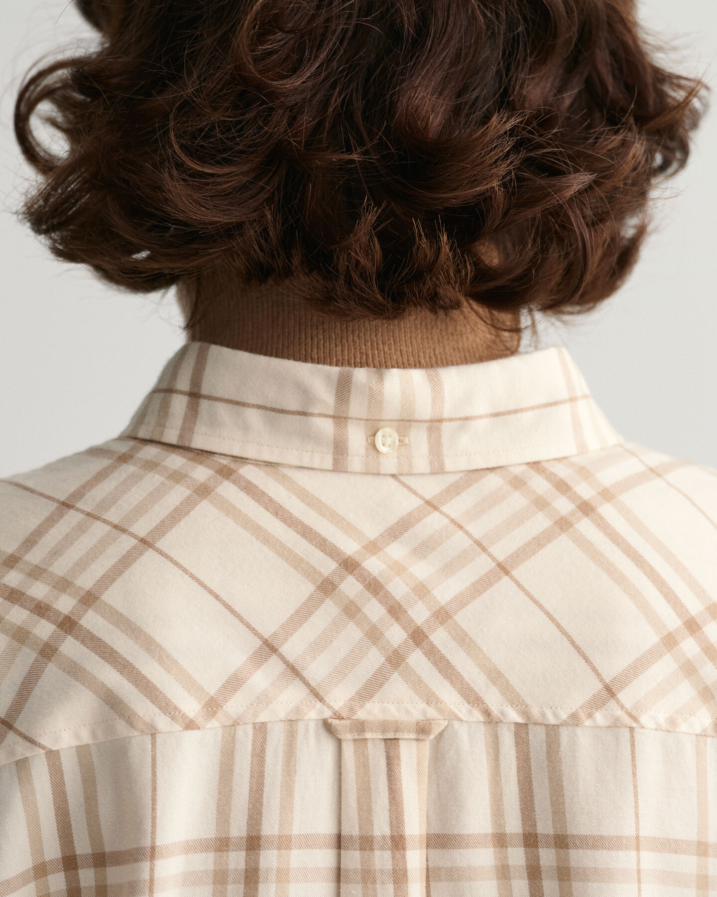 Camisa de flanela com padrão de xadrez relaxed fit