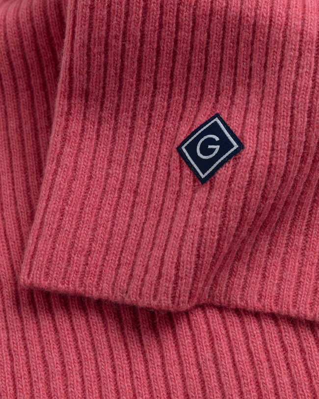 Cachecol em malha canelada