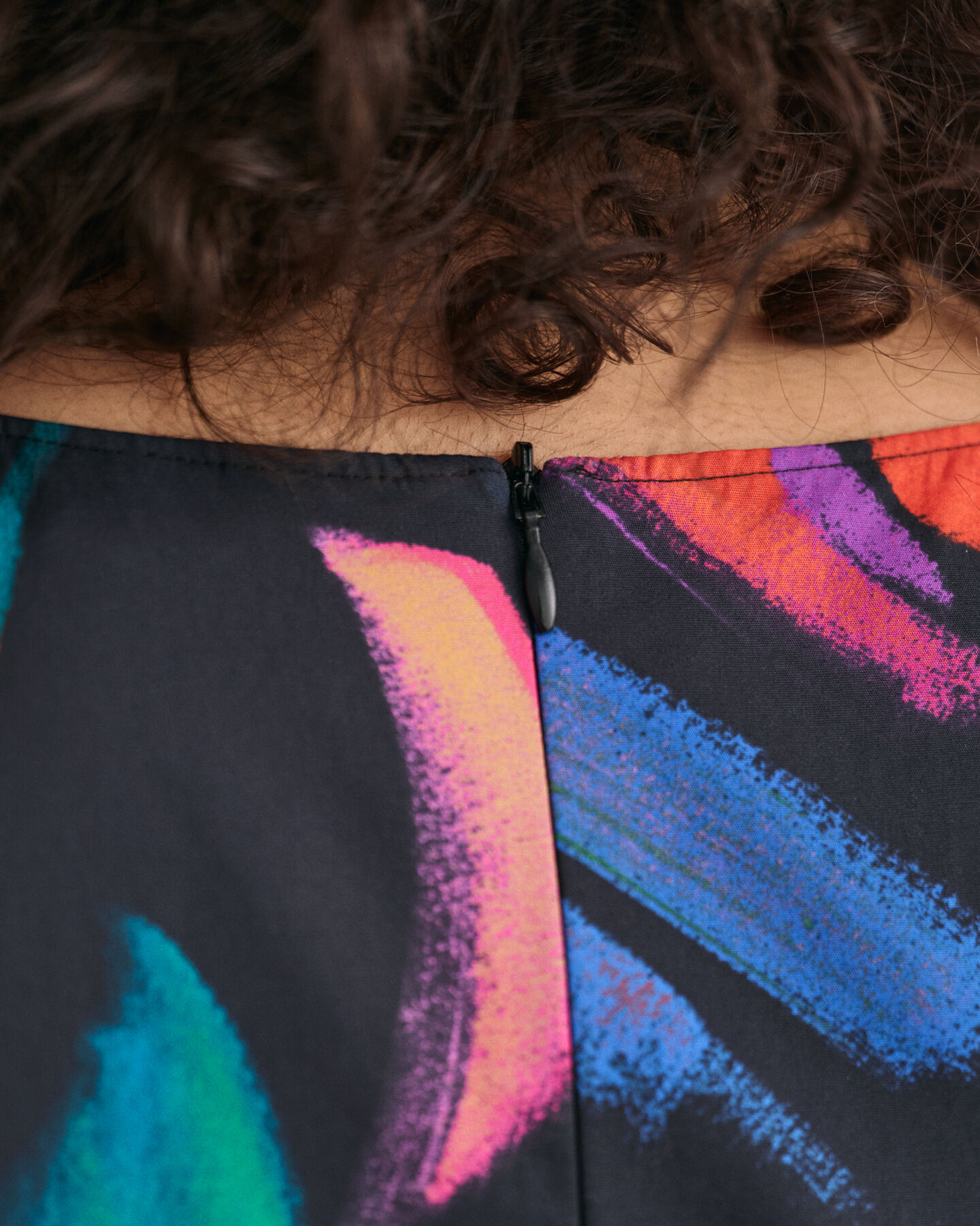 Vestido com mangas volumosas e estampado Floral