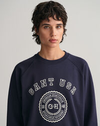 Sweatshirt com decote redondo GANT USA oversized