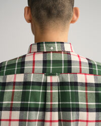 Camisa em flanela com padr&atilde;o tartan regular fit