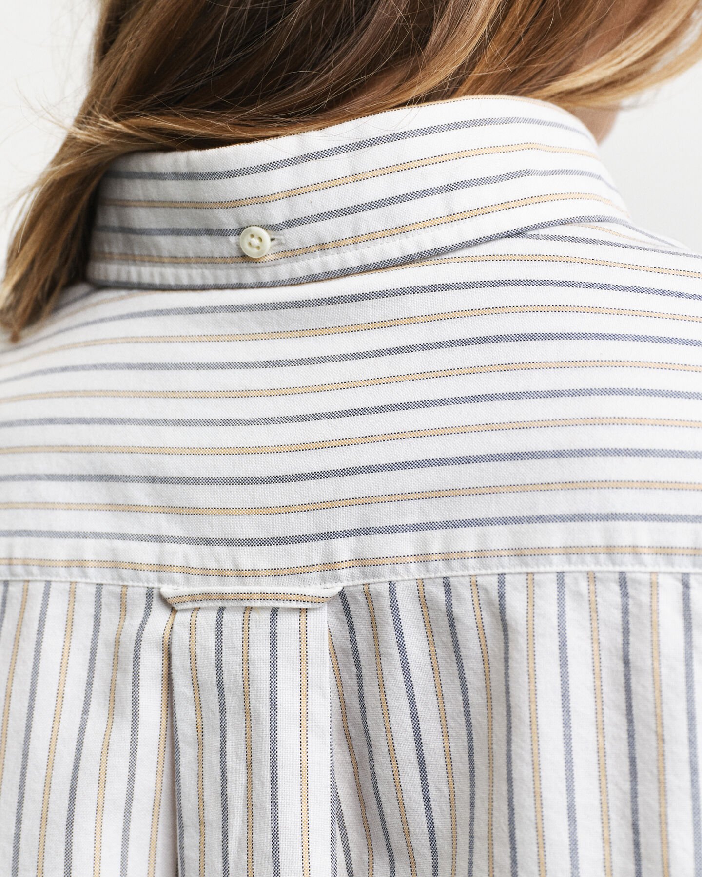 Camisa Oxford clássica às riscas regular fit