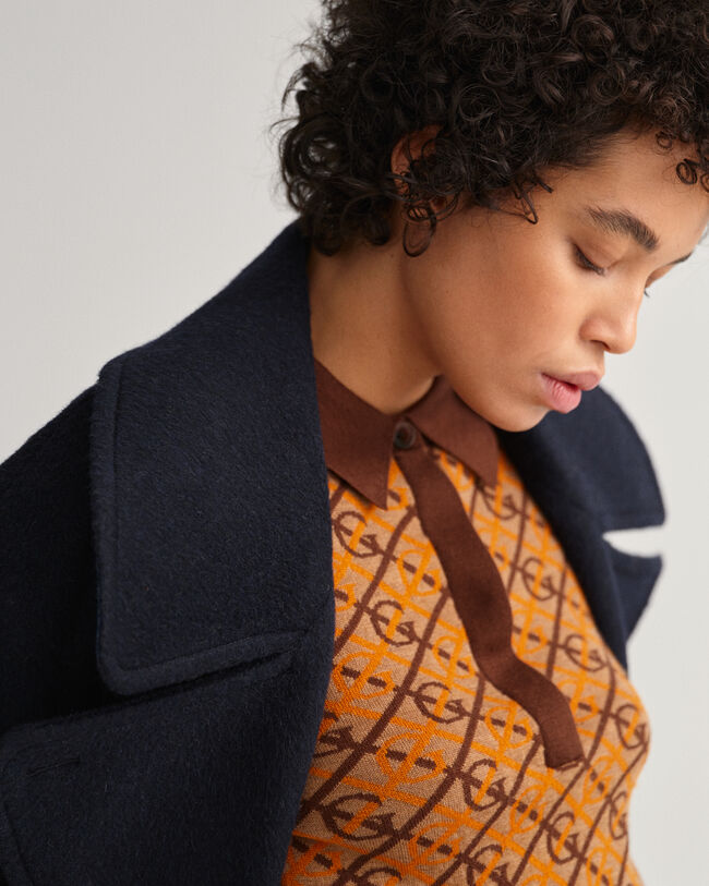 Casaco de marinheiro oversized