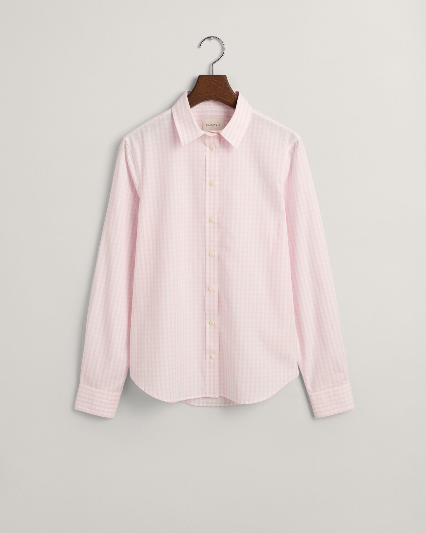 Camisa em popelina gingham regular fit