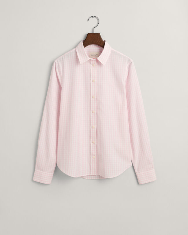 Camisa em popelina gingham regular fit