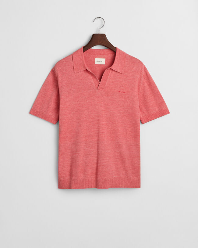 Camisola de malha estilo polo com manga curta Sunfaded