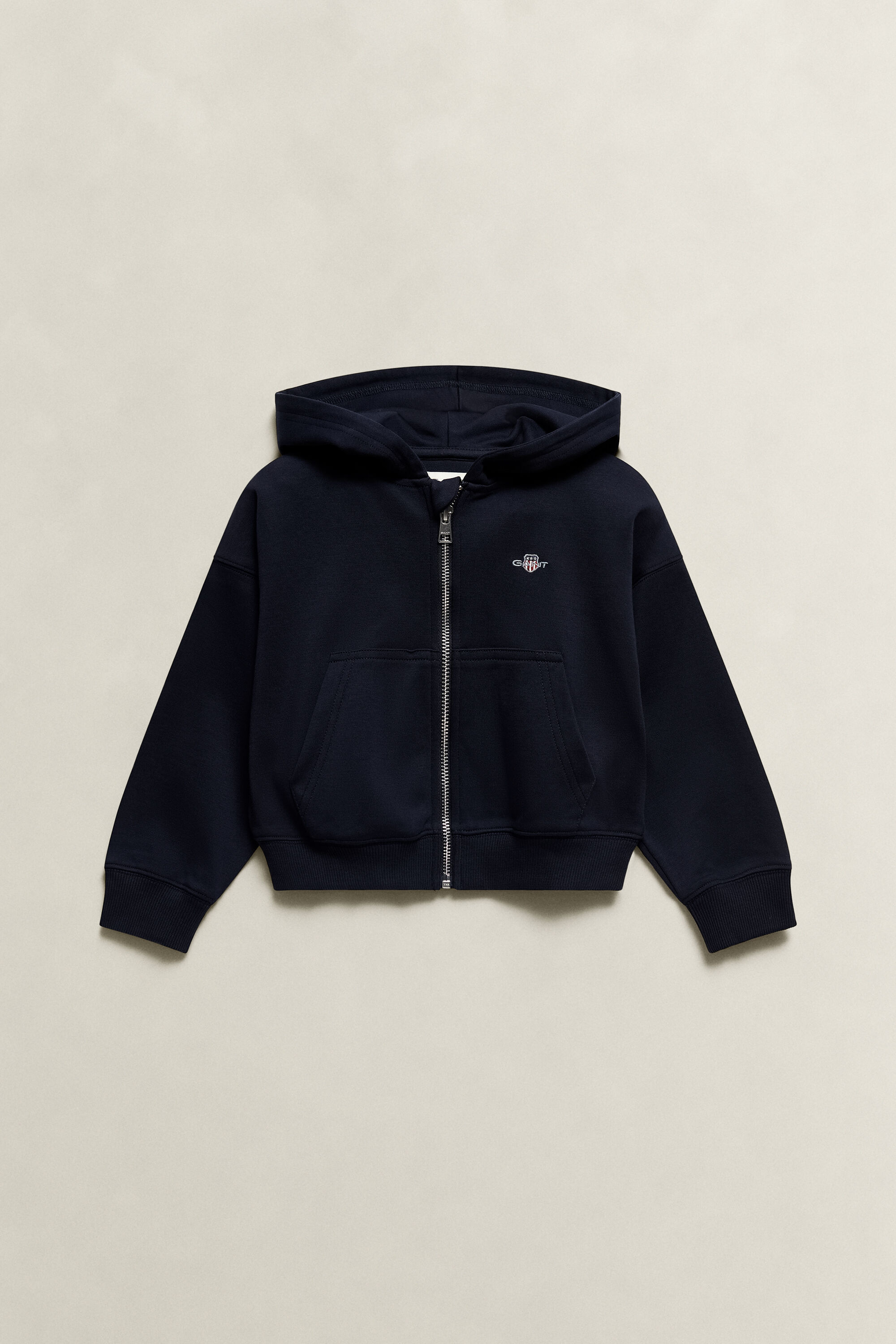 Sweatshirt com capuz e fecho curta Shield Girls
