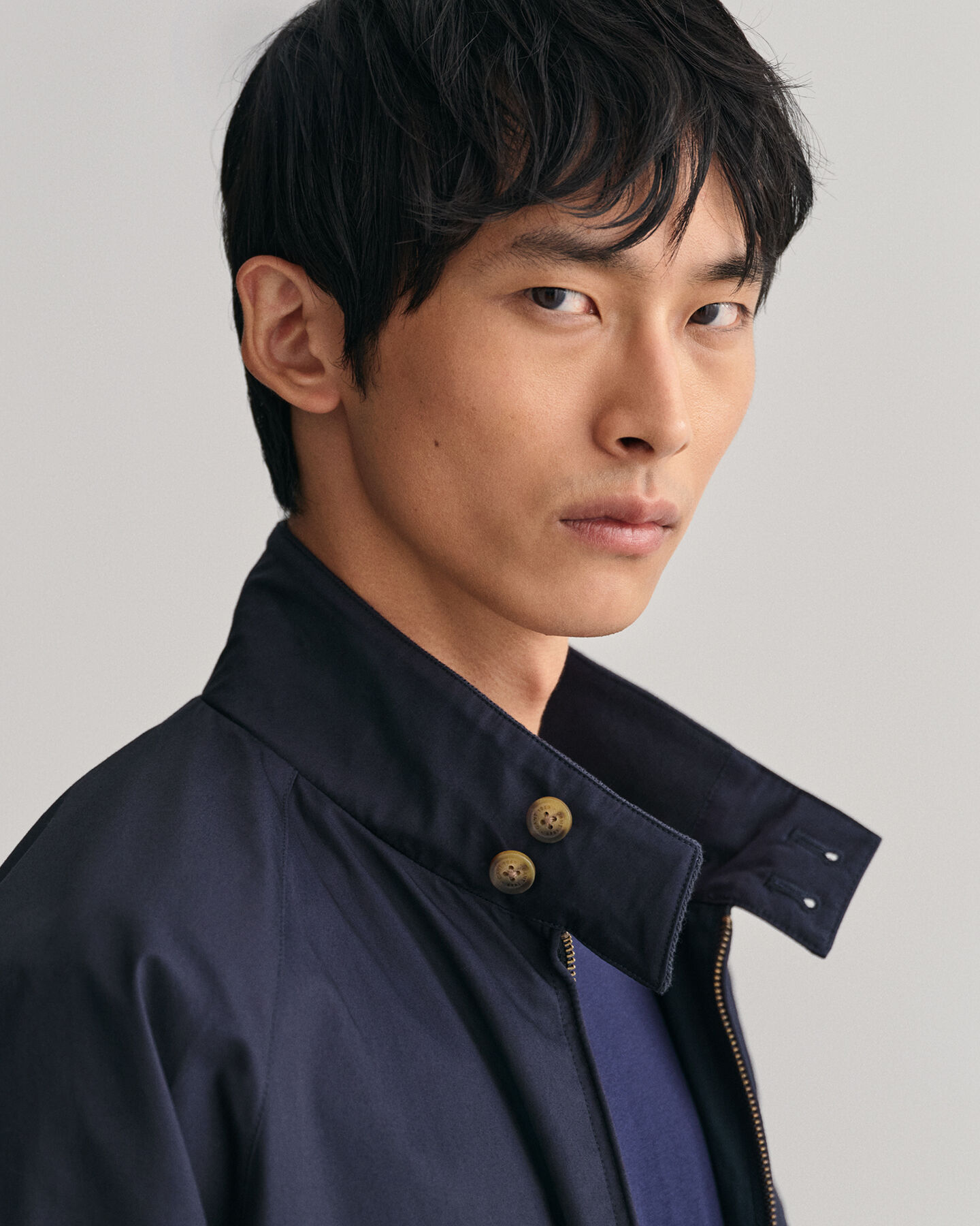 Casaco em algodão Harrington