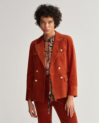 Blazer em bombazina slim