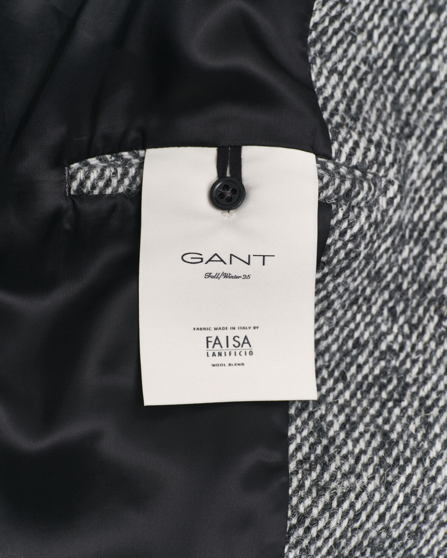 Sobretudo em lã Tweed