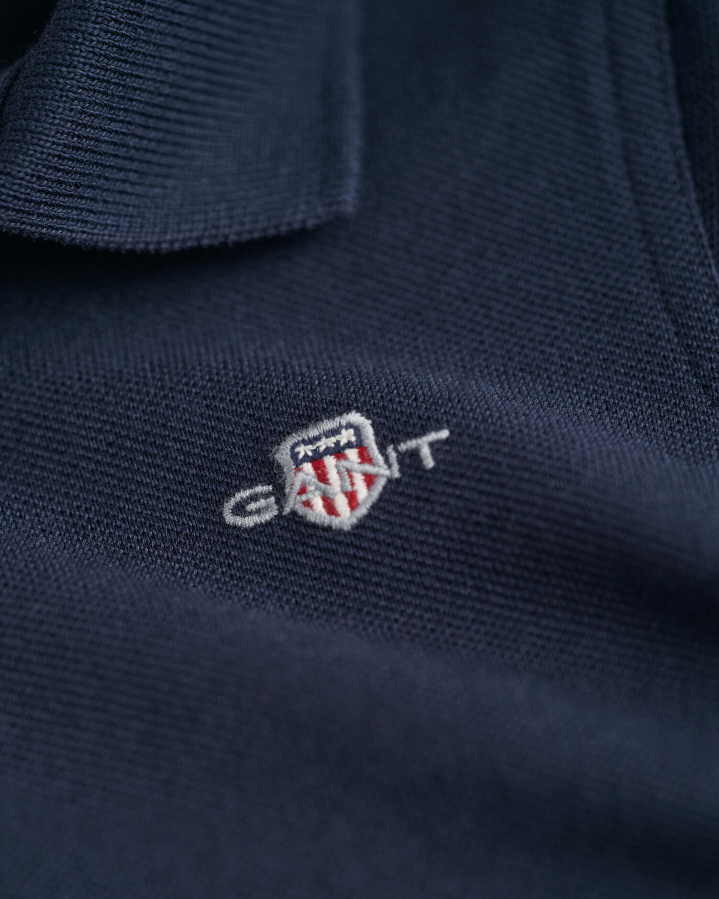 Polo em algodão piqué Shield Kids