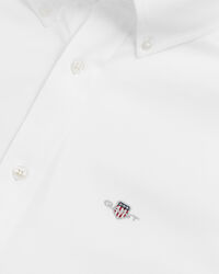 Camisa em algodão piqué e jersey regular fit