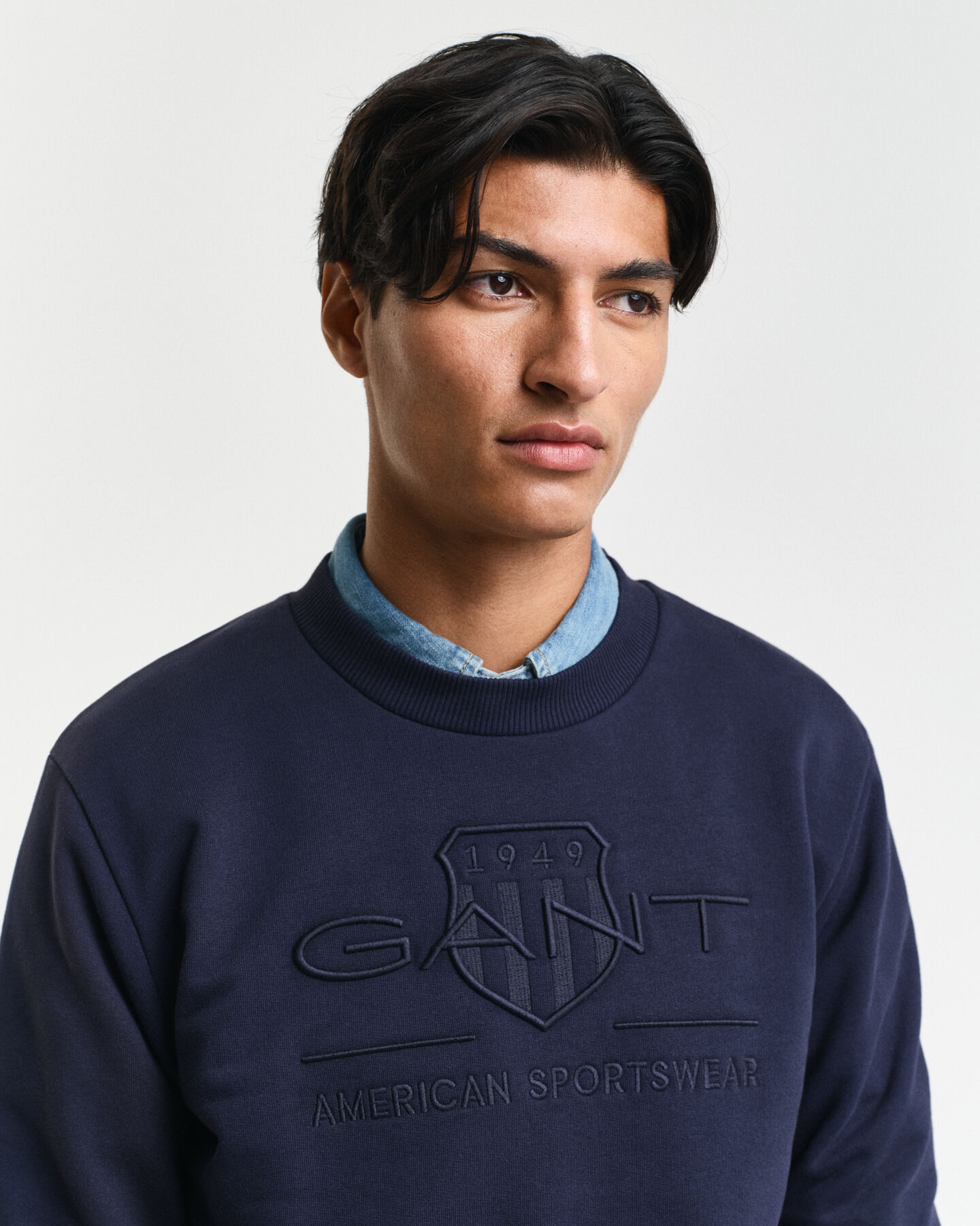Sweatshirt com decote redondo Tonal Shield