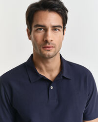 Polo em sarja texturizada