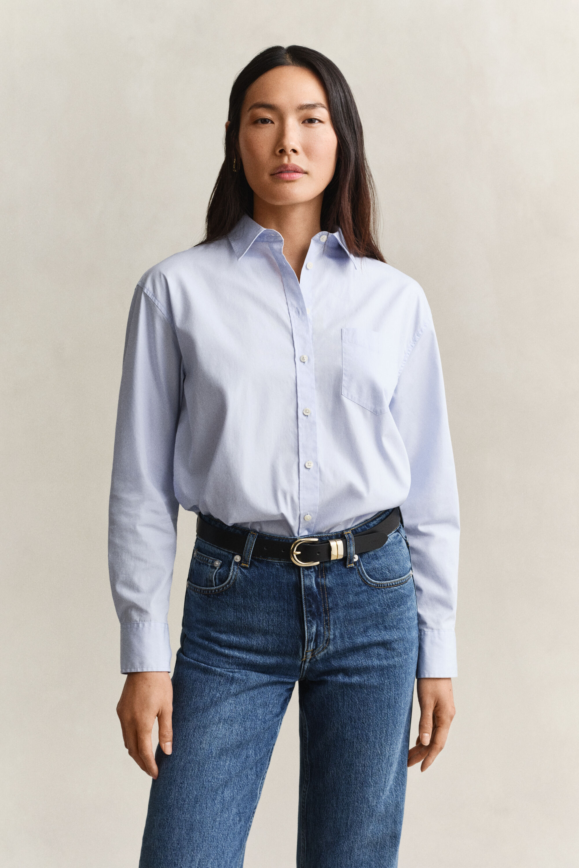 Camisa em popelina Classic relaxed fit