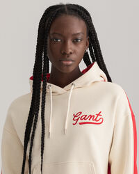 Sweatshirt com capuz e bloco de cor