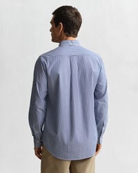 Camisa em popelina às riscas Classic regular fit