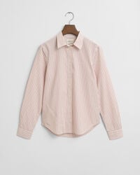 Camisa às riscas em popelina Classic regular fit