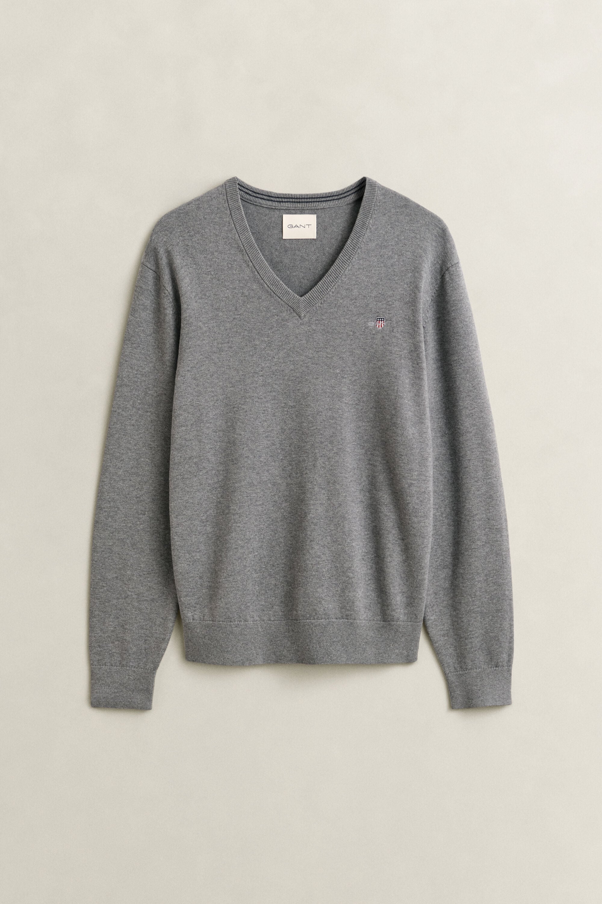 Pullover com decote em V em algodão