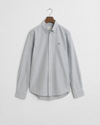 Camisa Oxford clássica com riscas finas slim fit