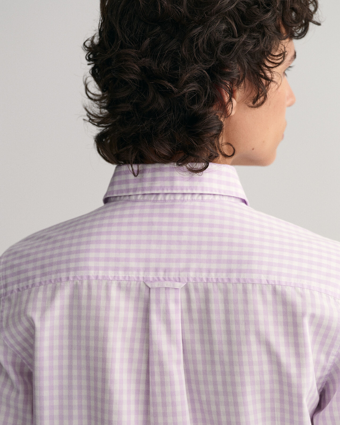 Camisa em popelina gingham regular fit