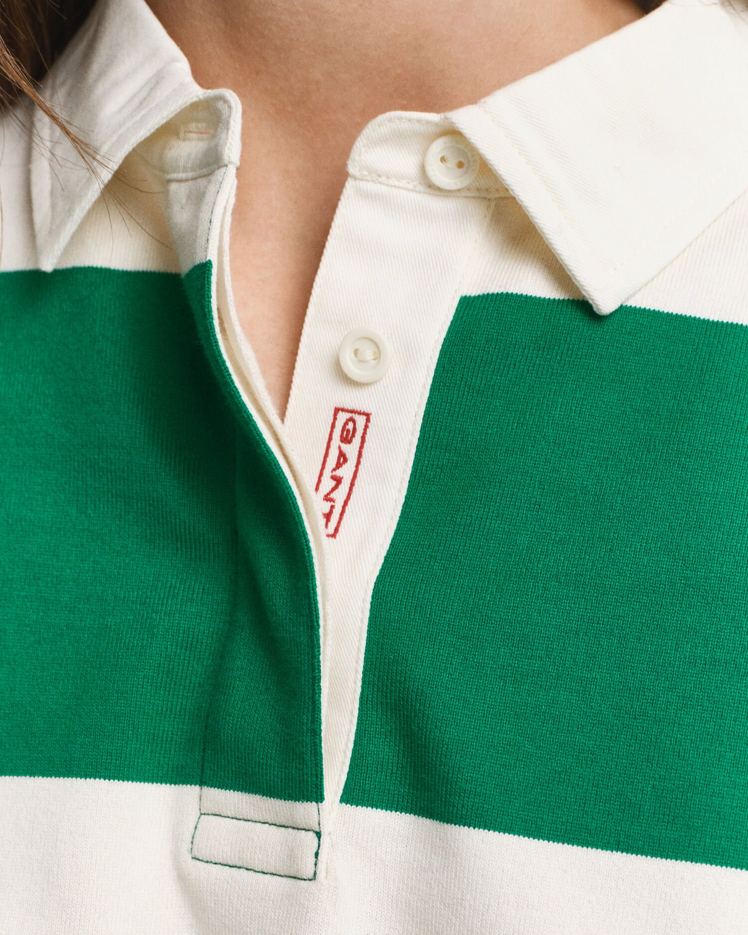 Heavy Rugger em algodão às riscas