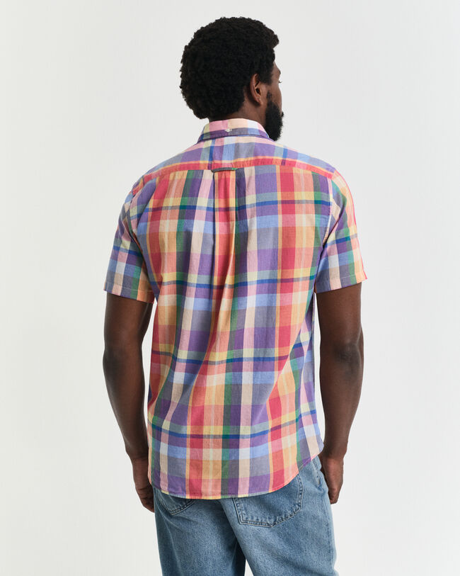 Camisa de manga curta Indian Madras regular fit