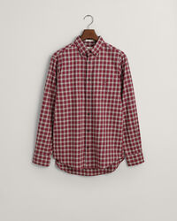 Camisa de flanela com padrão micro tartan regular fit