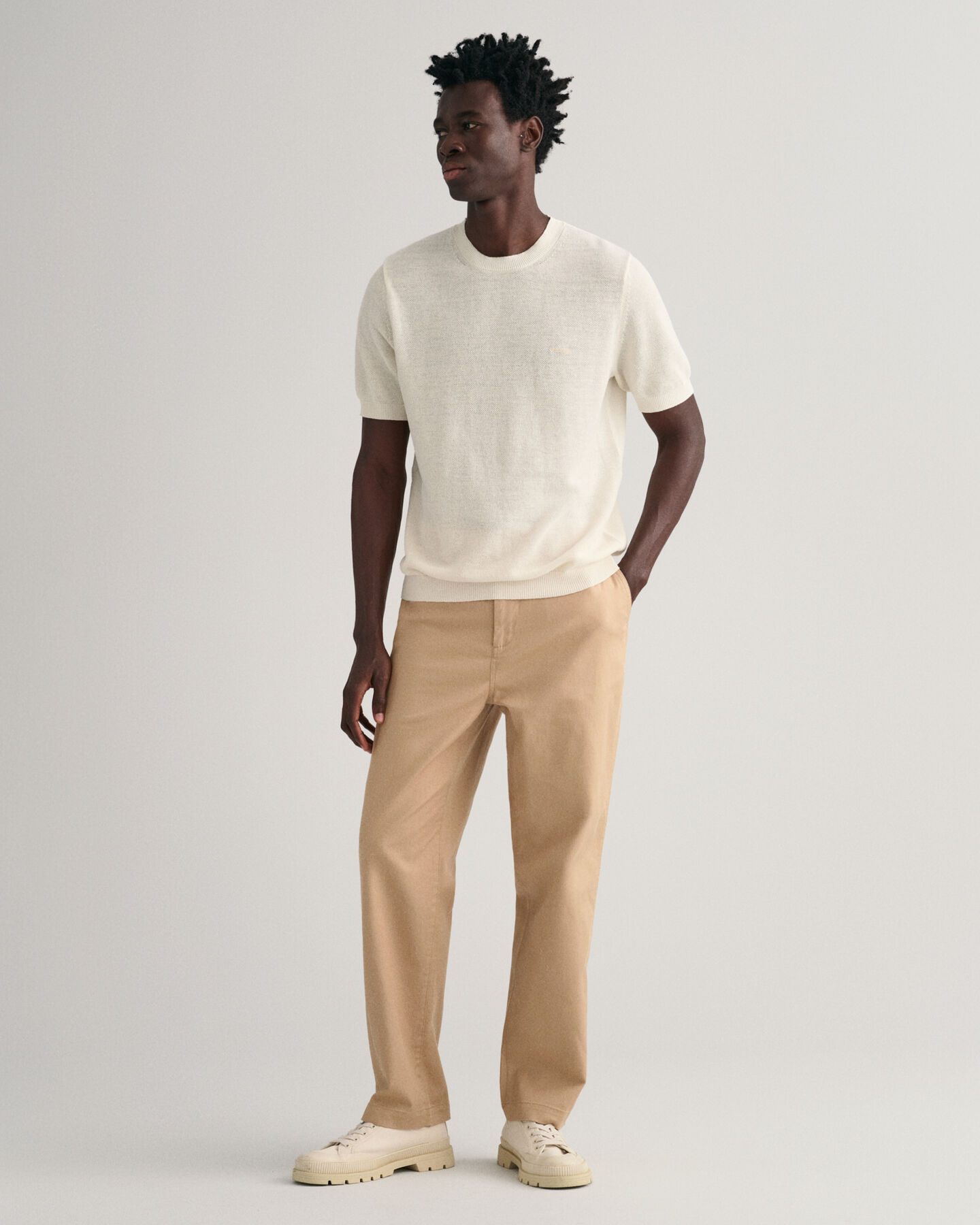 T-shirt em algod&atilde;o piqu&eacute;